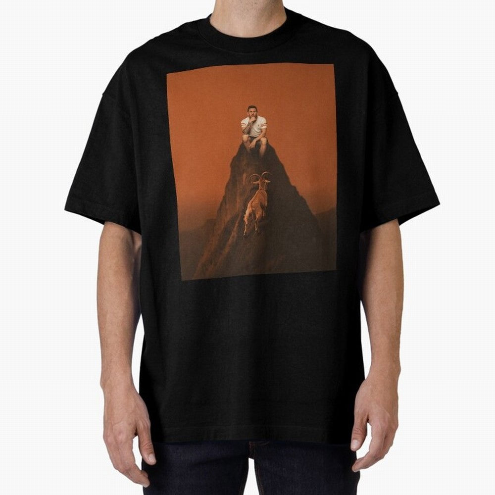 Goat messi football sunset Oversized T-Shirt Feel the Heartbeat of FIFA World Cup 2026 Highlighting Haaland, Spain and Netherlands Energy, Global Supporter Spirit, Legendary Goals, National Colors and Tournament Celebration; Made for Collectors Who