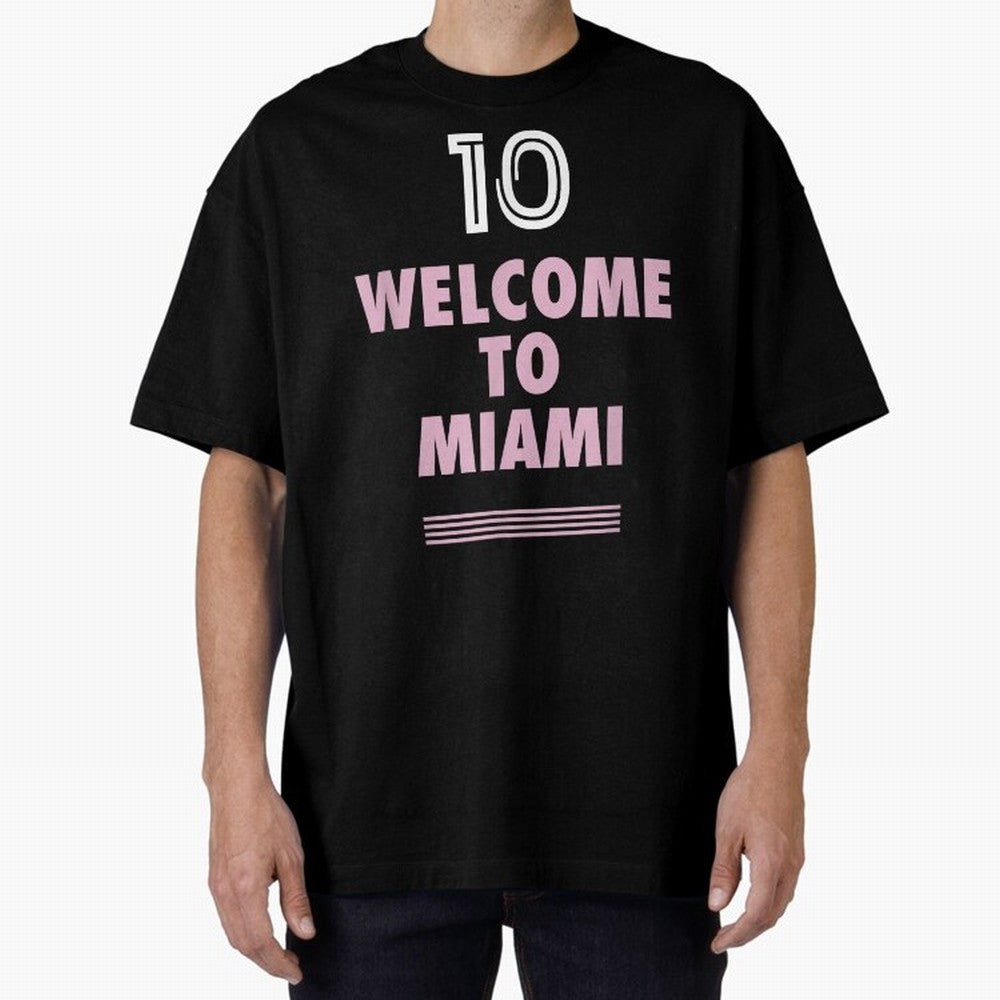 Welcome to Miami 10 - GOAT Classic T-Shirt Support Your Favorite Stars during the FIFA World Cup 2026 Group Stage Journey through Mbappe Highlights, Netherlands Pride, Match Day Excitement, Supporter Culture, Golden Goals and Global Football