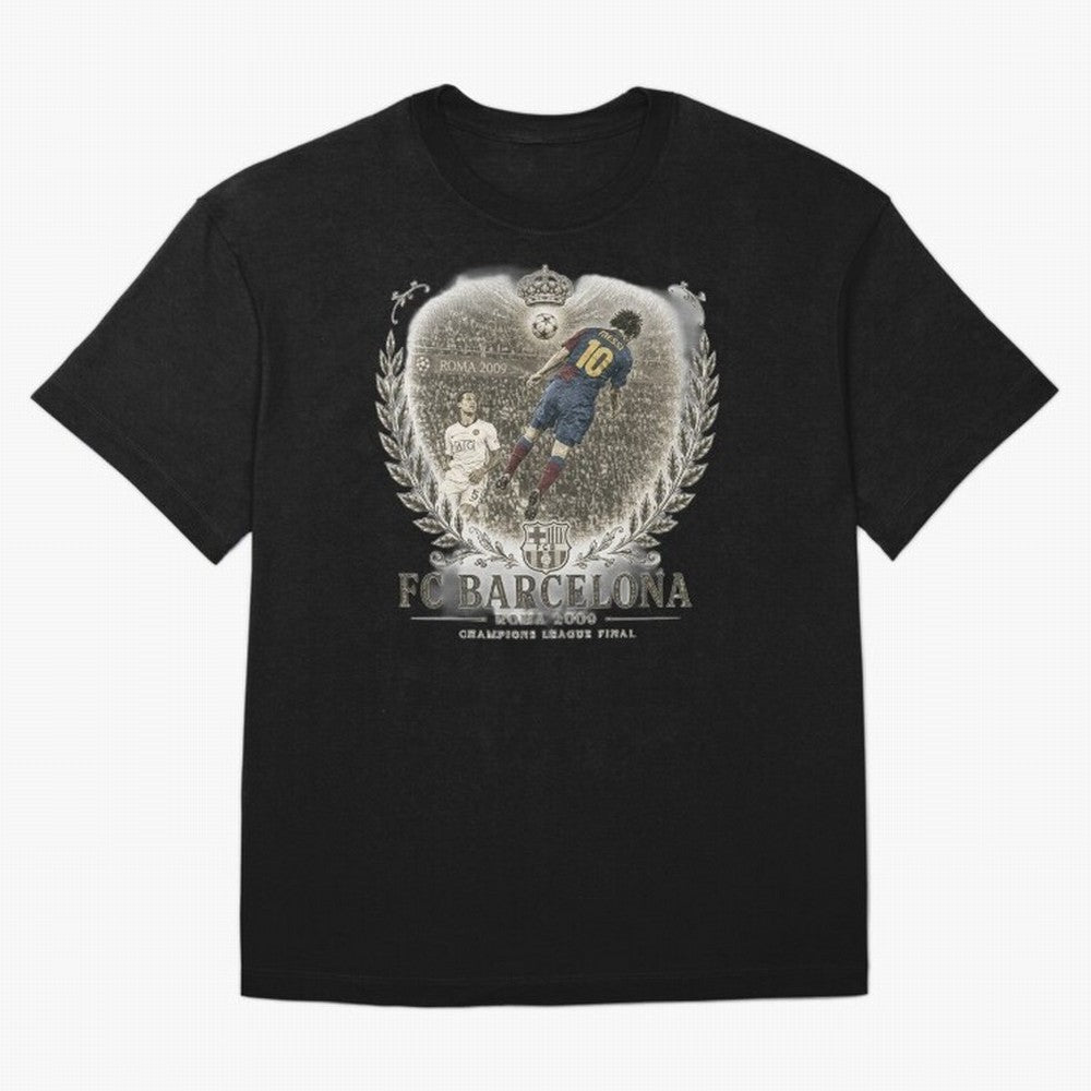 FC Barcelona Rome 2009 Champions League Final Vintage Oversized T-Shirt Make Your Look Match FIFA World Cup 2026 Group Stage Spirit, Inspired by Argentina, Haaland, Vintage Soccer Flavor, Modern Football Stars, National Flags and Final Night