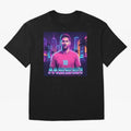 Inter Miami? Football Legend Messi Cyberpunk Retro Futurist Design (Version 4) Classic T-Shirt Bring Retro Soccer Energy to FIFA World Cup 2026 USA Canada Mexico for Fans of Messi, CR7 and Mbappe and Germany, Bringing Worldwide Fan Energy, Dramatic