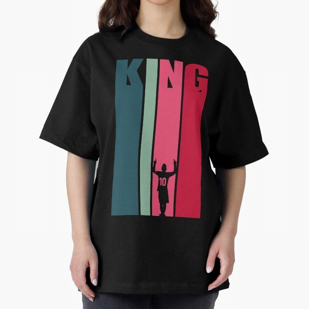 Soccer's King. Oversized T-Shirt Join Supporters Worldwide for Match Day Hype around FIFA World Cup 2026 Group Stage, Cristiano Ronaldo, Argentina and Brazil, Goal Celebration Energy, Supporter Heritage, Football Icons and Worldwide Tournament Joy;