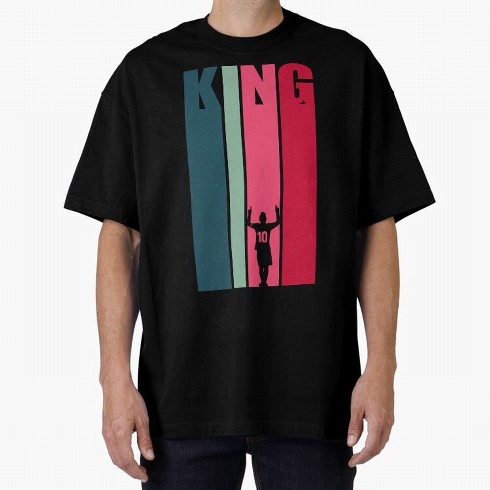 Soccer's King. Oversized T-Shirt Join Supporters Worldwide for Match Day Hype around FIFA World Cup 2026 Group Stage, Cristiano Ronaldo, Argentina and Brazil, Goal Celebration Energy, Supporter Heritage, Football Icons and Worldwide Tournament Joy;