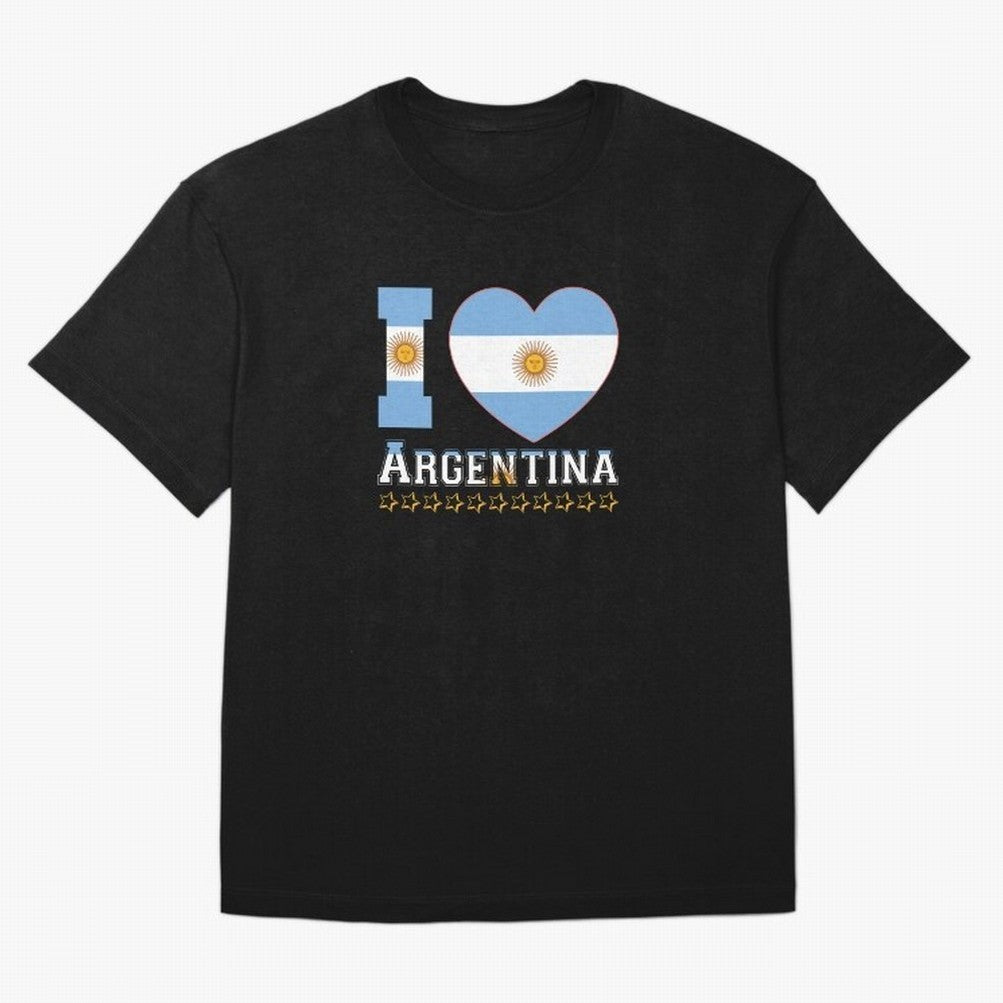 I love Argentina Classic T-Shirt Represent FIFA World Cup 2026 Celebrating Mbappe, Brazil Energy, Classic Soccer Heritage, Championship Pressure, Fan Loyalty and International Pride; Perfect for Supporters Who Want Bold Football Energy, Global
