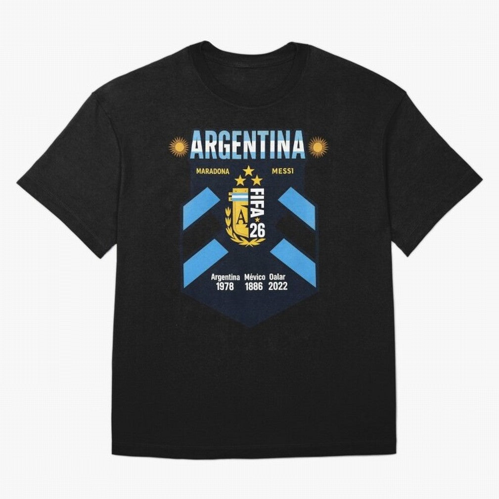 Argentina Football Champions Legacy Badge Design Active T-Shirt Show Fan Pride Across FIFA World Cup 2026 Group Stage for Fans of Cristiano Ronaldo, Haaland and CR7 and Germany, Bringing Stadium Chants, National Pride, Trophy Dreams and