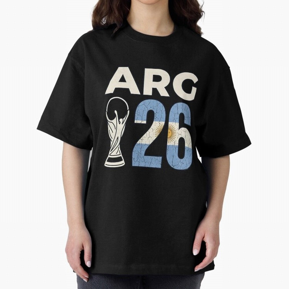 Argentina Football World Cup 2026 - Vintage Arg 26 Flag Design Essential T-Shirt Feel the Heartbeat of FIFA World Cup 2026 Group Stage for Fans of Messi and Cristiano Ronaldo and England, France and Netherlands, Bringing Tournament Hype, Historic