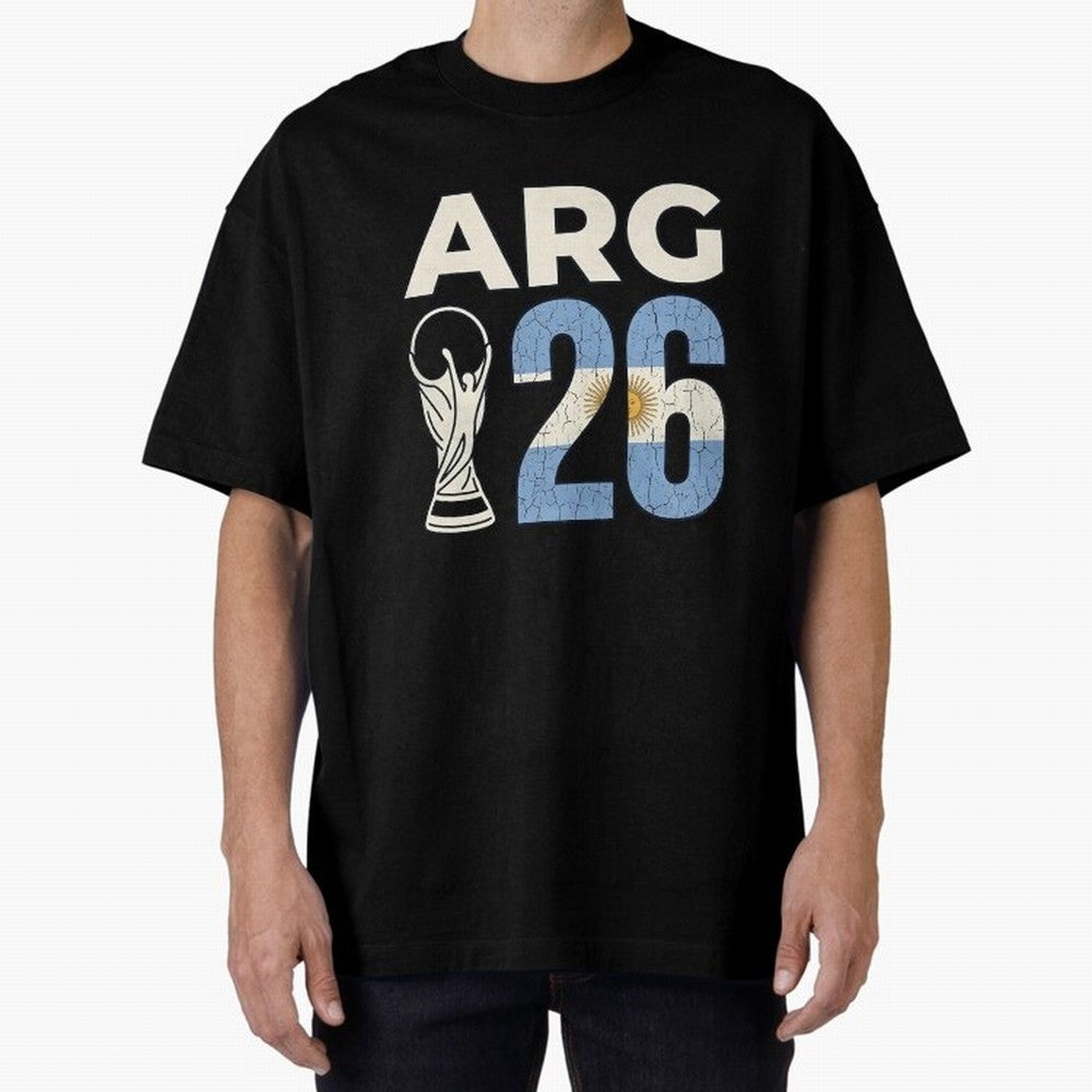 Argentina Football World Cup 2026 - Vintage Arg 26 Flag Design Essential T-Shirt Feel the Heartbeat of FIFA World Cup 2026 Group Stage for Fans of Messi and Cristiano Ronaldo and England, France and Netherlands, Bringing Tournament Hype, Historic
