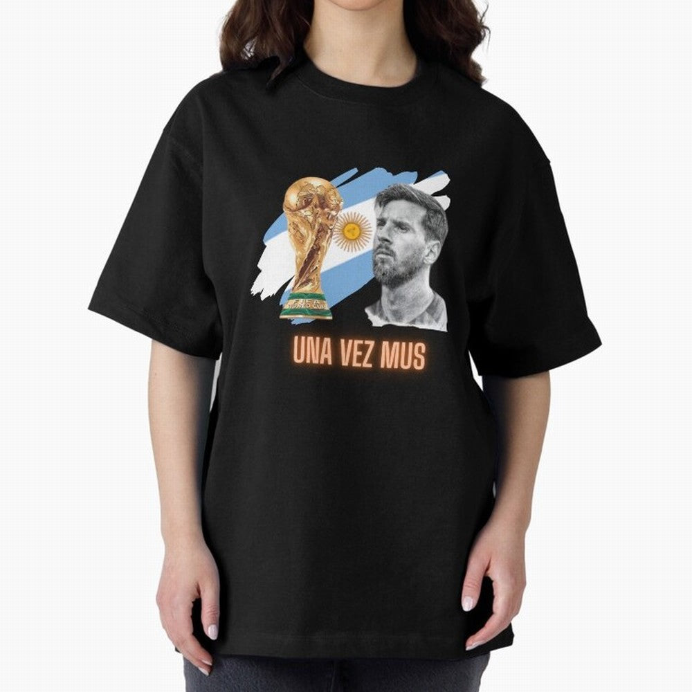 Messi in World Cup 2026 Oversized T-Shirt Bring Supporter Culture to Match Day Hype around FIFA World Cup 2026, CR7 and Messi, Spain, Stadium Memories, Football Loyalty, International Chants and Championship Tradition; Made for Die Hard Supporters,
