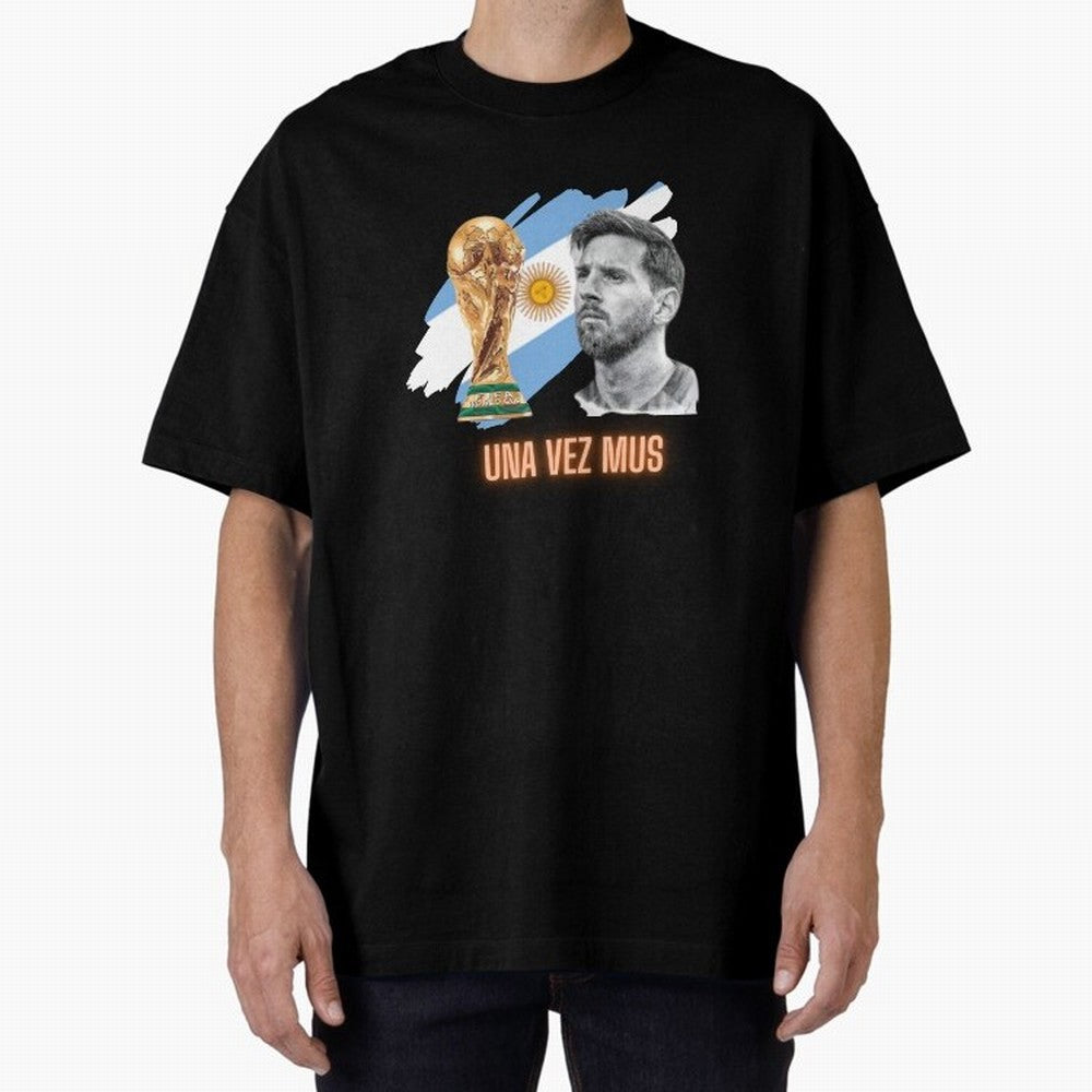 Messi in World Cup 2026 Oversized T-Shirt Bring Supporter Culture to Match Day Hype around FIFA World Cup 2026, CR7 and Messi, Spain, Stadium Memories, Football Loyalty, International Chants and Championship Tradition; Made for Die Hard Supporters,
