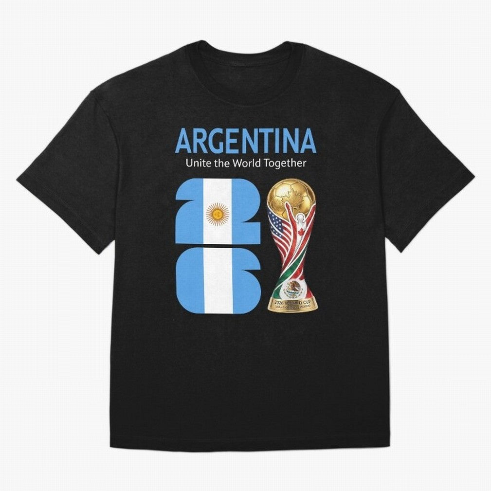 World Cup 2026, ARGENTINA Oversized T-Shirt Make Every Kick Count in Global Football Passion for FIFA World Cup 2026 Group Stage, Made for CR7, Portugal, Spain and Germany, Fan Favorite Moments, National Team Passion, Big Match Drama and Soccer
