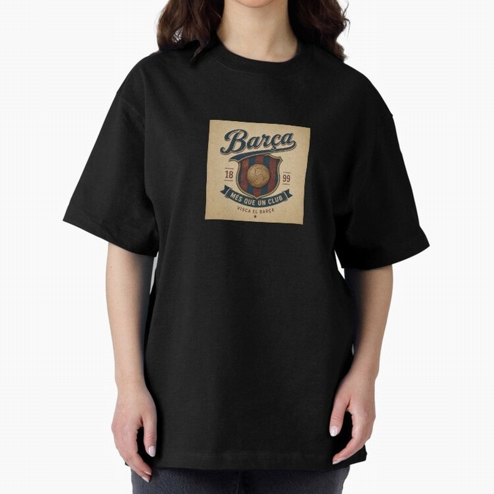 Bar?a Oversized T-Shirt Show Your Stadium Side during FIFA World Cup 2026 Spirit, Capturing France, Cristiano Ronaldo, Haaland and CR7, Stadium Memories, Football Loyalty, International Chants and Championship Tradition; Great for Supporters Who