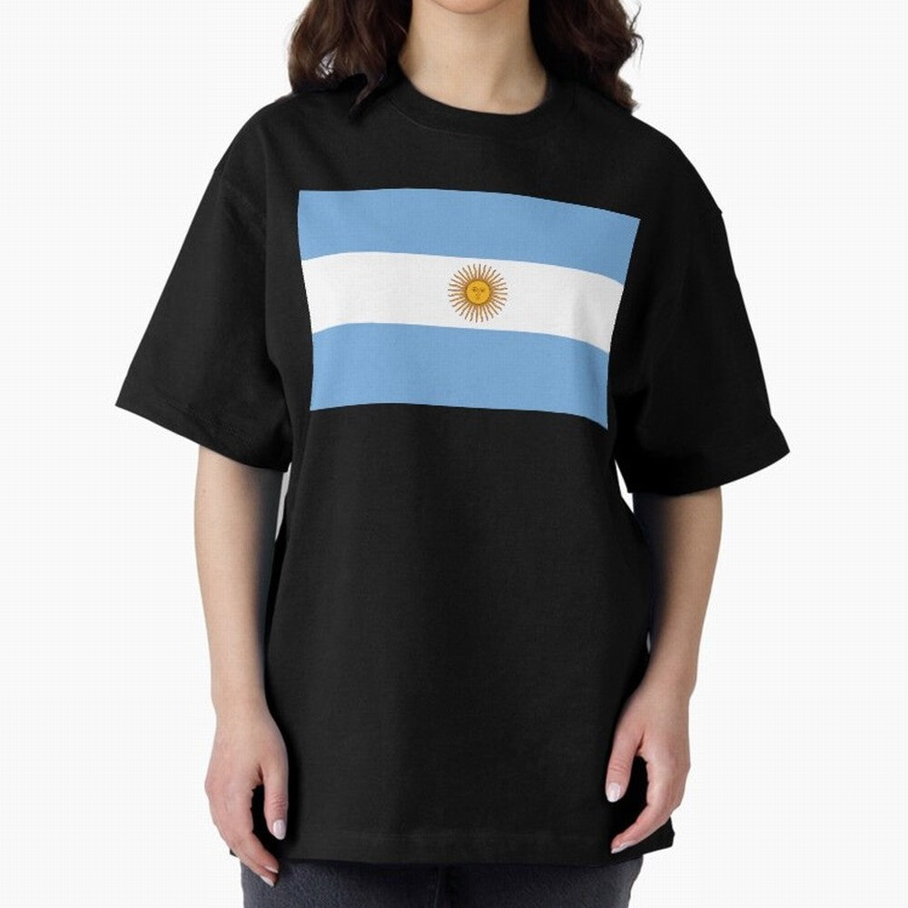 Argentina Oversized T-Shirt Bring Bold Fan Energy to FIFA World Cup 2026 Group Stage for Fans of Neymar, Haaland and Cristiano Ronaldo and Spain and Netherlands, Bringing Goal Celebration Energy, Supporter Heritage, Football Icons and Worldwide