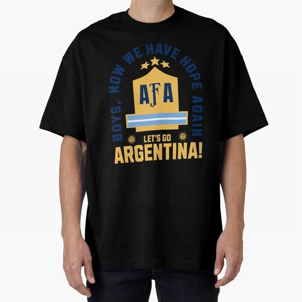 Argentina Soccer 2026 Boys We Have Hope Again Fan Design Classic T-Shirt Bring Supporter Culture to Match Day Hype around FIFA World Cup 2026, Neymar, Haaland and Cristiano Ronaldo, England and Germany, Football Festival Excitement, Trophy
