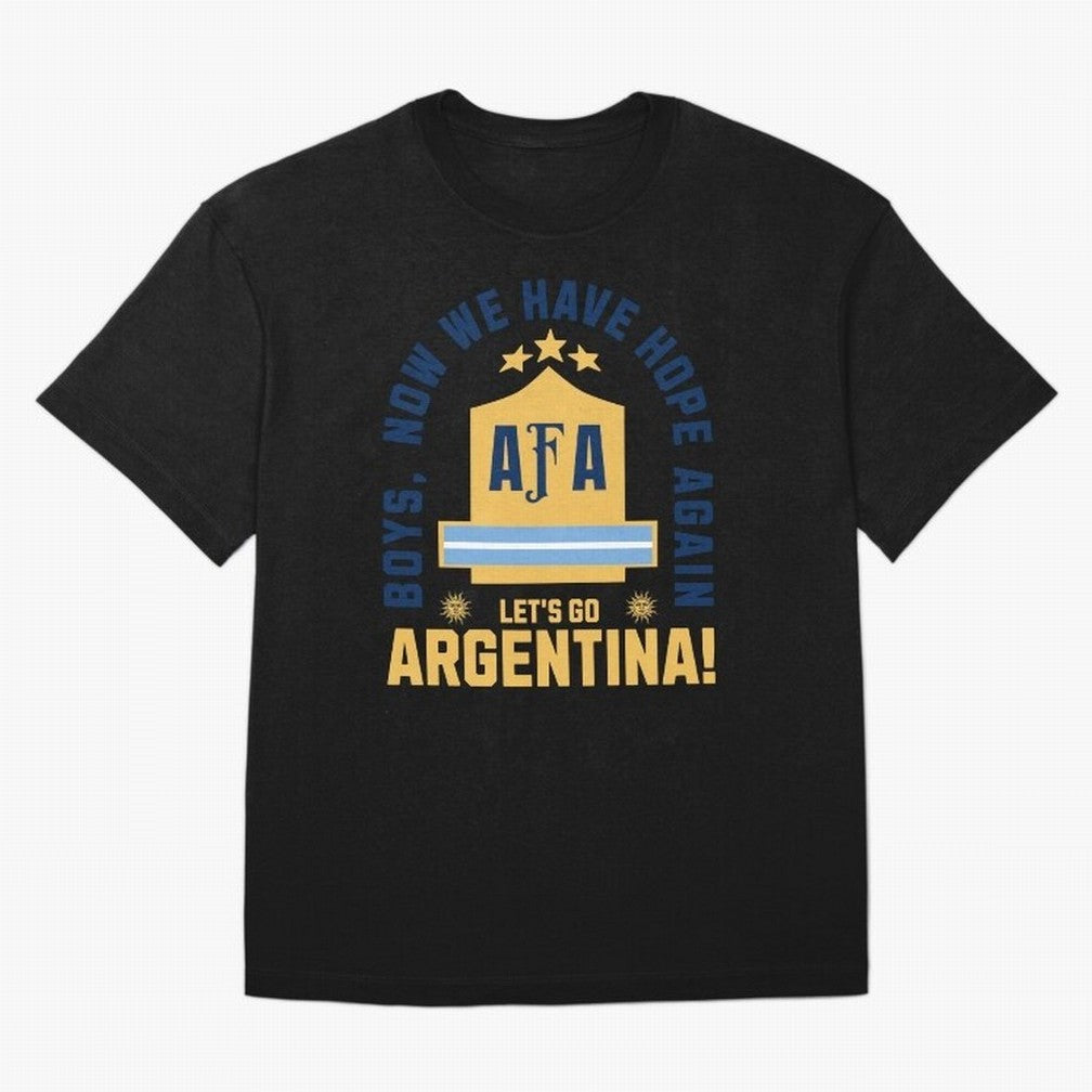 Argentina Soccer 2026 Boys We Have Hope Again Fan Design Classic T-Shirt Bring Supporter Culture to Match Day Hype around FIFA World Cup 2026, Neymar, Haaland and Cristiano Ronaldo, England and Germany, Football Festival Excitement, Trophy
