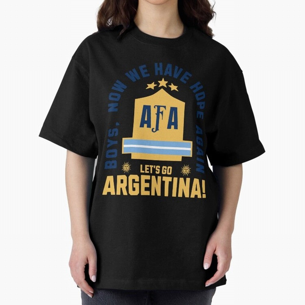 Argentina Soccer 2026 Boys We Have Hope Again Fan Design Classic T-Shirt Bring Supporter Culture to Match Day Hype around FIFA World Cup 2026, Neymar, Haaland and Cristiano Ronaldo, England and Germany, Football Festival Excitement, Trophy