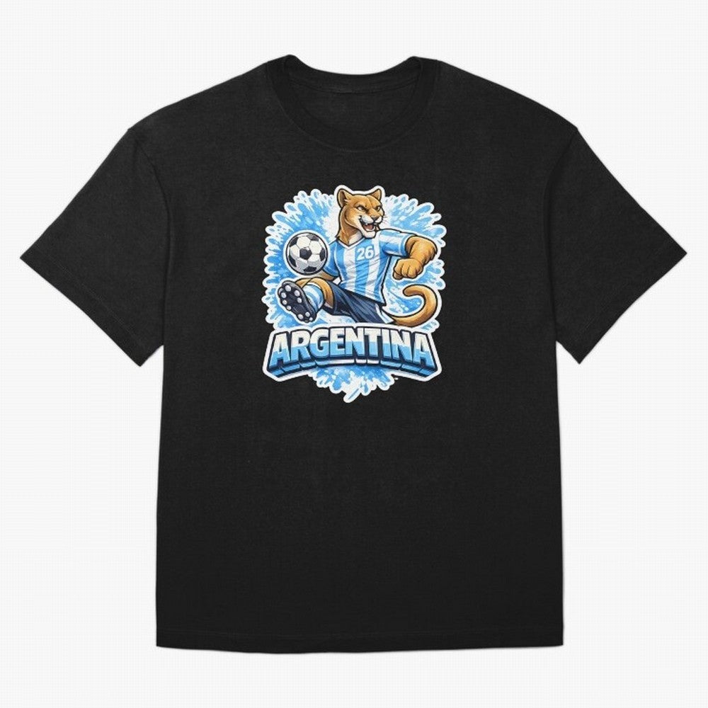 Argentina Soccer Mascot - Albiceleste Edition Essential T-Shirt Remember Iconic Moments from the FIFA World Cup 2026 USA Canada Mexico Journey through Mbappe Highlights, Netherlands Pride, Championship Spirit, Famous Goals, Roaring Crowds and