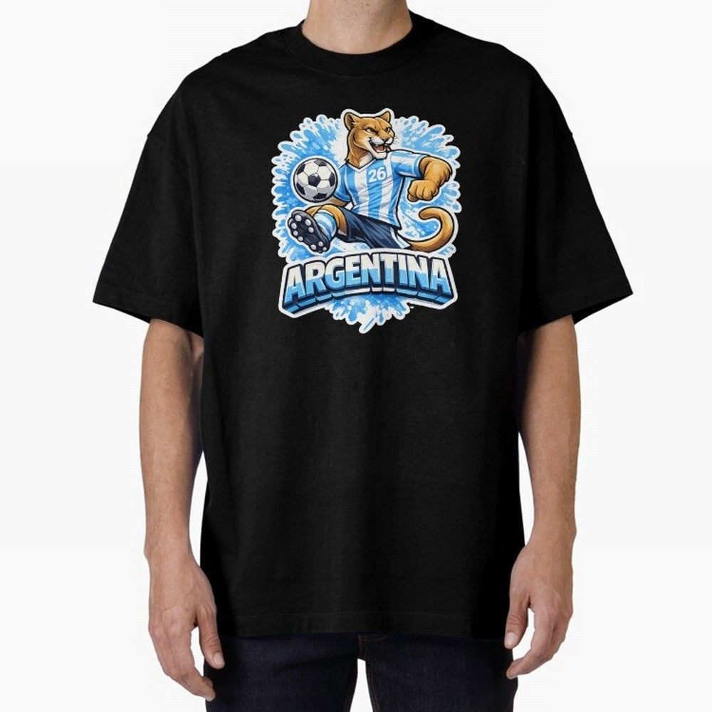 Argentina Soccer Mascot - Albiceleste Edition Essential T-Shirt Remember Iconic Moments from the FIFA World Cup 2026 USA Canada Mexico Journey through Mbappe Highlights, Netherlands Pride, Championship Spirit, Famous Goals, Roaring Crowds and
