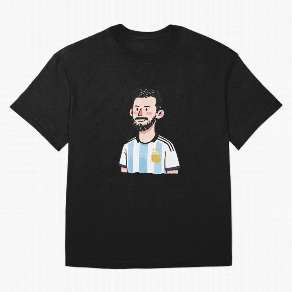 Argentina Soccer Football Player Oversized T-Shirt Relive Legendary Nights from the FIFA World Cup 2026 Group Stage Journey through Messi, Neymar and Mbappe Highlights, Brazil, Portugal and Argentina Pride, Goal Celebration Energy, Supporter