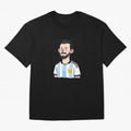 Argentina Soccer Football Player Oversized T-Shirt Relive Legendary Nights from the FIFA World Cup 2026 Group Stage Journey through Messi, Neymar and Mbappe Highlights, Brazil, Portugal and Argentina Pride, Goal Celebration Energy, Supporter