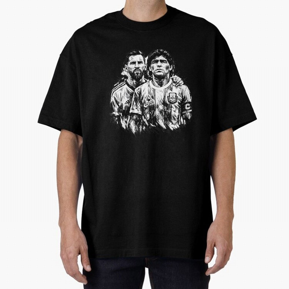 Messi & Maradona ¨C Eternal Legacy Classic T-Shirt Bring Match Day Fire to Match Day Hype around FIFA World Cup 2026, Neymar, Argentina and Brazil, Classic Soccer Heritage, Championship Pressure, Fan Loyalty and International Pride; Great for