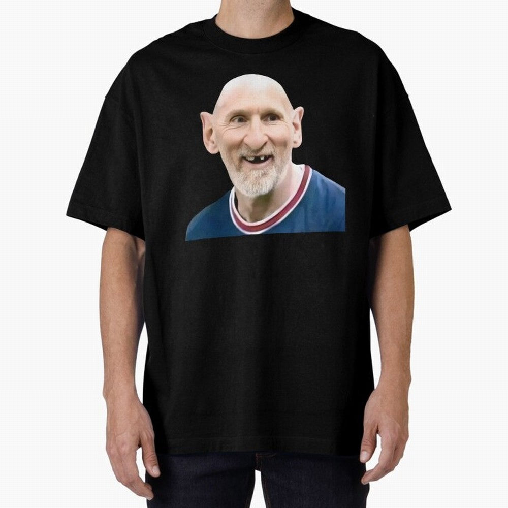 Old and Bald Messi Football Meme Oversized T-Shirt Celebrate Soccer Greatness during FIFA World Cup 2026 for Fans of Cristiano Ronaldo and England and Germany, Bringing Football History, Final Match Energy, Crowd Noise and Once in a Lifetime