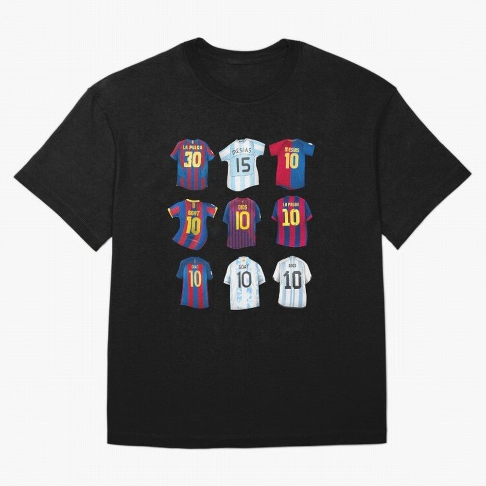 Messi Era Football Jerseys Oversized T-Shirt Celebrate Rivalries and Pride in FIFA World Cup 2026 Group Stage Spirit, Connected to England, France and Netherlands, Neymar, Football Passion, Legendary Performances, Festival Vibes and Supporter