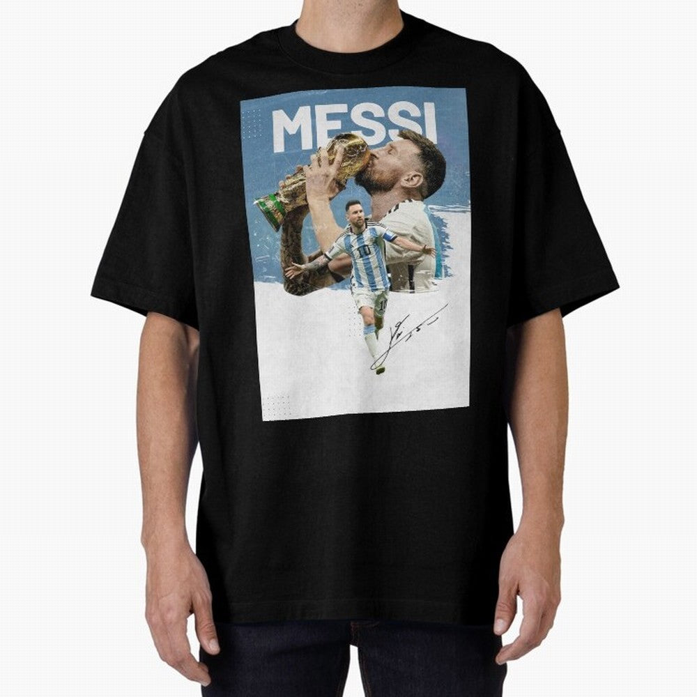 Messi Oversized T-Shirt Treasure the FIFA World Cup 2026 Journey through Messi Highlights, Portugal Pride, Match Day Excitement, Supporter Culture, Golden Goals and Global Football Passion; Built for Supporters Chasing Trophy Dreams, Final Match