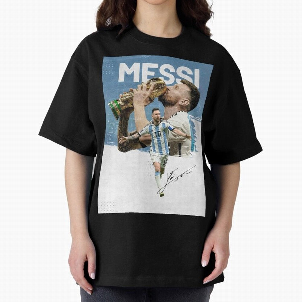 Messi Oversized T-Shirt Treasure the FIFA World Cup 2026 Journey through Messi Highlights, Portugal Pride, Match Day Excitement, Supporter Culture, Golden Goals and Global Football Passion; Built for Supporters Chasing Trophy Dreams, Final Match