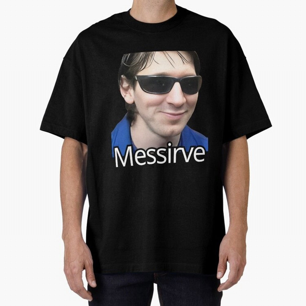 Messirve Football Meme Oversized T-Shirt Bring Legendary Rivalry Energy to FIFA World Cup 2026 Group Stage Spirit, Built around Germany, Mbappe and Neymar, Retro Football Energy, Iconic Rivalries, Trophy Chase Drama and Stadium Atmosphere; Ideal