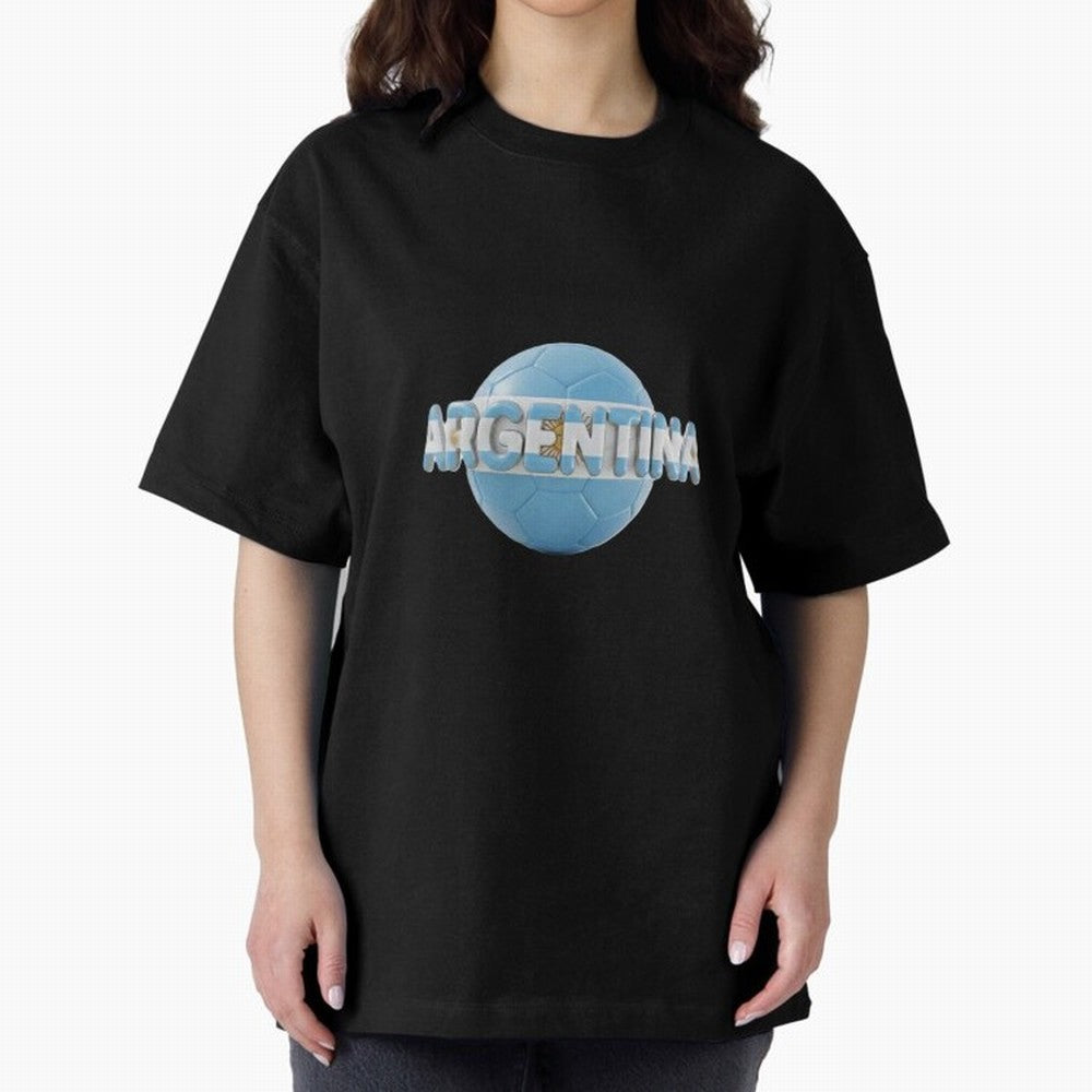 Argentina Soccer World Cup Oversized T-Shirt Bring Champion Energy into Match Day Hype around FIFA World Cup 2026 Group Stage, Mbappe and Neymar, Portugal, Soccer Culture, Superstar Moments, National Team Dreams and Competitive Fire; Perfect for