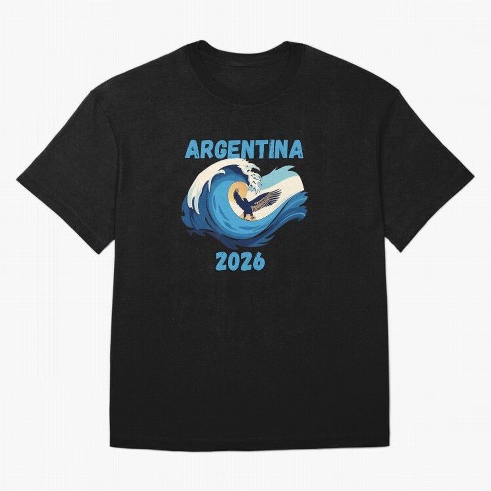 Camiseta y Calcoman¨ªa Argentina - Dise?o Bandera Albiceleste para Hinchas. Oversized T-Shirt Stand Out with Spirit from the FIFA World Cup 2026 Journey through Neymar, Haaland and Cristiano Ronaldo Highlights, Argentina and Brazil Pride, Fan
