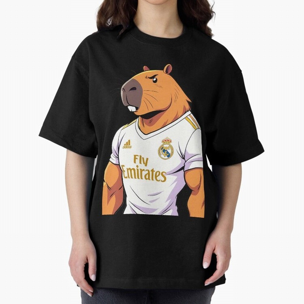 Real Madrid capybara elegant Classic T-Shirt Share the Excitement of FIFA World Cup 2026 Spirit, Highlighting Portugal, Spain and Germany, Mbappe, Match Day Excitement, Supporter Culture, Golden Goals and Global Football Passion; Perfect for People