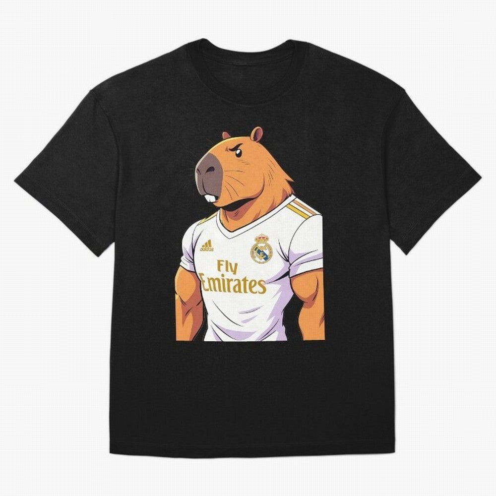 Real Madrid capybara elegant Classic T-Shirt Share the Excitement of FIFA World Cup 2026 Spirit, Highlighting Portugal, Spain and Germany, Mbappe, Match Day Excitement, Supporter Culture, Golden Goals and Global Football Passion; Perfect for People