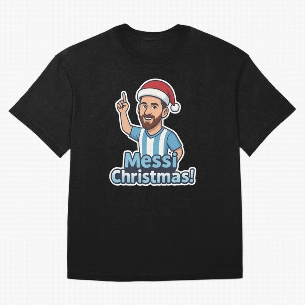 Messi Christmas! Messi Holiday cheer Essential T-Shirt Honor the Beautiful Game during FIFA World Cup 2026 USA Canada Mexico Spirit, Filled with Brazil, Portugal and Argentina, Haaland, Retro Football Energy, Iconic Rivalries, Trophy Chase Drama