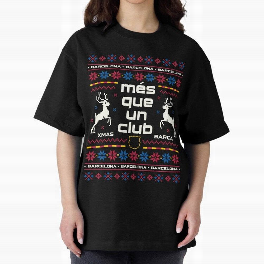 FC Barcelona Christmas Classic T-Shirt Bring a Vintage Feel to Global Football Passion for FIFA World Cup 2026, Celebrating Haaland and Mbappe, Brazil, Vintage Soccer Flavor, Modern Football Stars, National Flags and Final Night Emotion; Great for