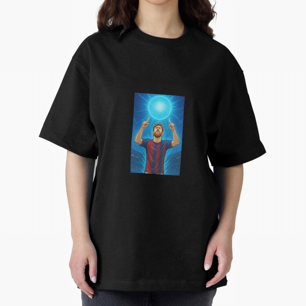 Barcelona Genkidama God Oversized T-Shirt Celebrate the Next Chapter of FIFA World Cup 2026 USA Canada Mexico Centered on Haaland and Mbappe, England and Germany Energy, Worldwide Fan Energy, Dramatic Goals, Stadium Lights and Championship