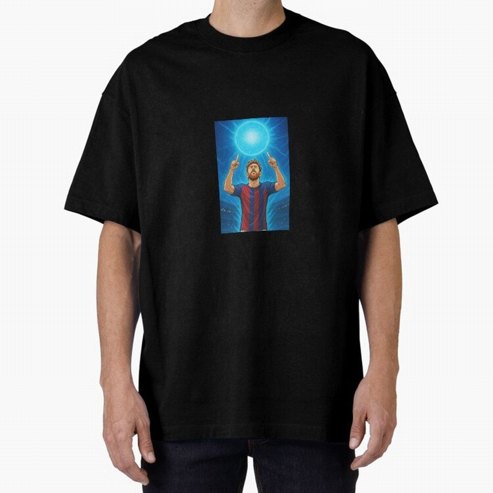 Barcelona Genkidama God Oversized T-Shirt Celebrate the Next Chapter of FIFA World Cup 2026 USA Canada Mexico Centered on Haaland and Mbappe, England and Germany Energy, Worldwide Fan Energy, Dramatic Goals, Stadium Lights and Championship