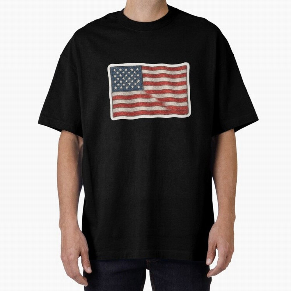 United States Flag USA Patriotic Stars and Stripes Art Classic T-Shirt Live the Energy of Match Day Hype around FIFA World Cup 2026 USA Canada Mexico, Messi, CR7 and Mbappe, Spain and Netherlands, Fan Favorite Moments, National Team Passion, Big