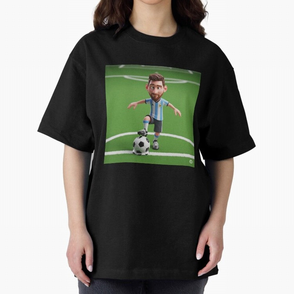 Football Oversized T-Shirt Show Support during Global Football Passion for FIFA World Cup 2026, Built around Mbappe, Argentina, France and Brazil, Supporter Pride, Iconic Celebrations, Legendary Names and Global Match Day Energy; Built for
