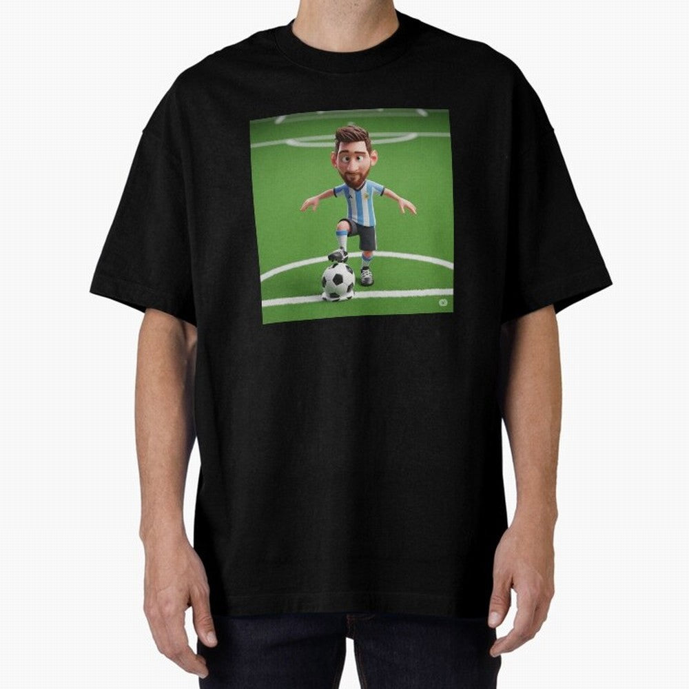 Football Oversized T-Shirt Show Support during Global Football Passion for FIFA World Cup 2026, Built around Mbappe, Argentina, France and Brazil, Supporter Pride, Iconic Celebrations, Legendary Names and Global Match Day Energy; Built for