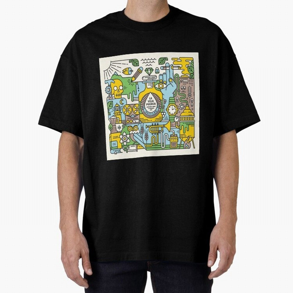 LA VELA PUERCA ROCK Oversized T-Shirt Celebrate the Stars of FIFA World Cup 2026 USA Canada Mexico for Fans of Neymar and Argentina, France and Brazil, Bringing Stadium Chants, National Pride, Trophy Dreams and Unforgettable Football Memories;