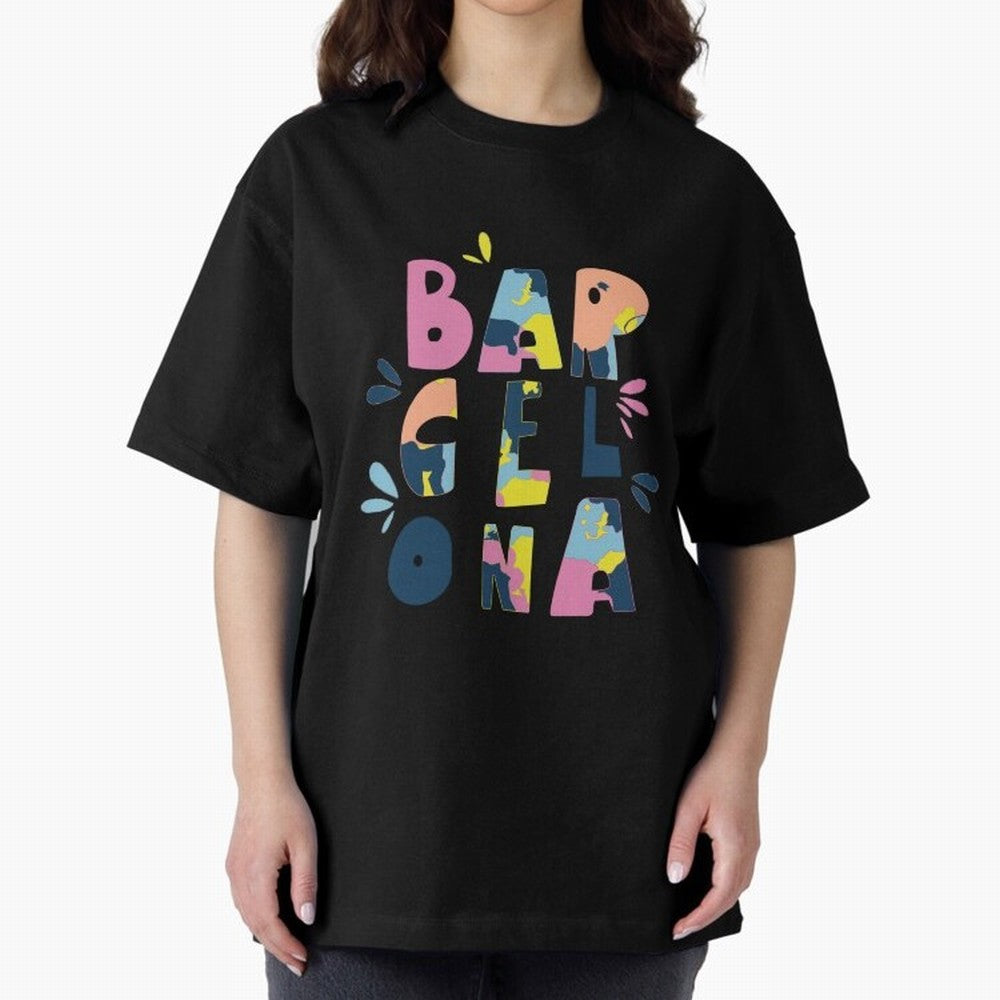Barcelona Letters Classic T-Shirt Stand with the FIFA World Cup 2026 Journey through Messi and Cristiano Ronaldo Highlights, Germany Pride, Championship Spirit, Famous Goals, Roaring Crowds and International Football Unity; Built for Supporters