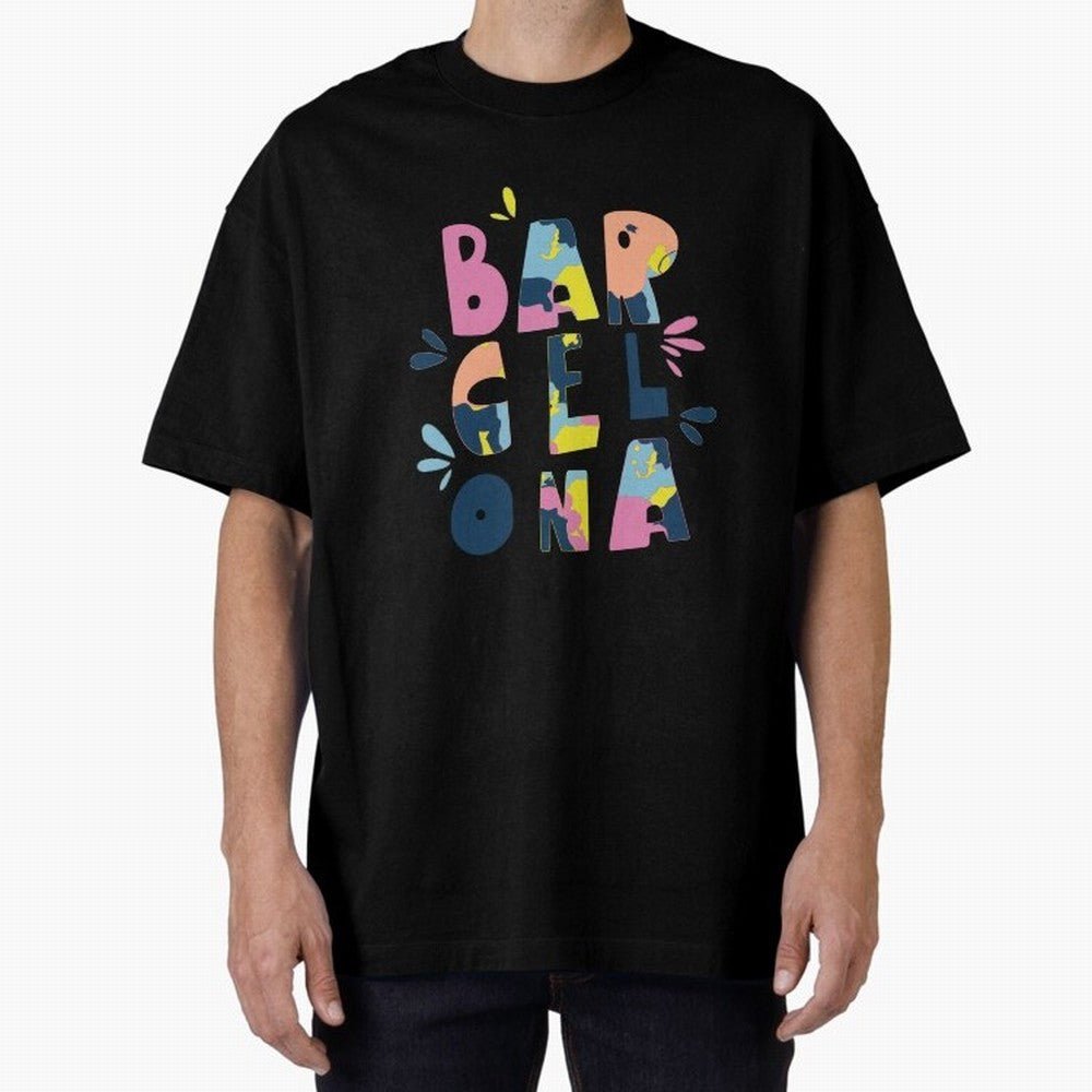 Barcelona Letters Classic T-Shirt Stand with the FIFA World Cup 2026 Journey through Messi and Cristiano Ronaldo Highlights, Germany Pride, Championship Spirit, Famous Goals, Roaring Crowds and International Football Unity; Built for Supporters