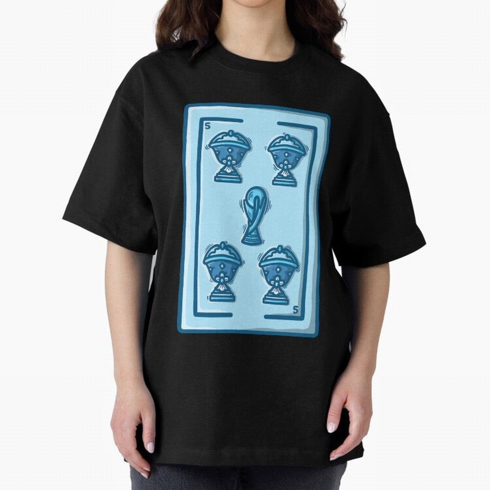 5 de copas - Argentina Classic T-Shirt Create FIFA World Cup 2026 Group Stage for Fans of Messi, Neymar and Mbappe and Argentina and Brazil, Bringing Football History, Final Match Energy, Crowd Noise and Once in a Lifetime Moments; Made for