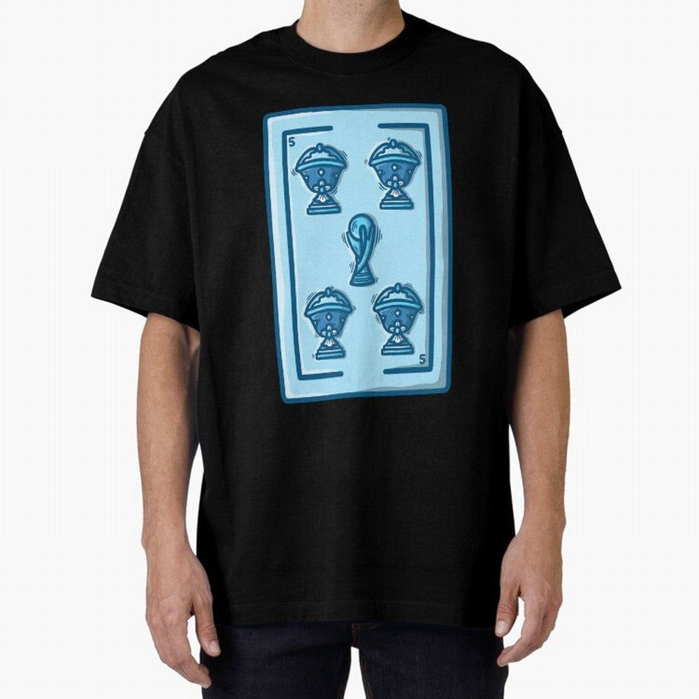 5 de copas - Argentina Classic T-Shirt Create FIFA World Cup 2026 Group Stage for Fans of Messi, Neymar and Mbappe and Argentina and Brazil, Bringing Football History, Final Match Energy, Crowd Noise and Once in a Lifetime Moments; Made for