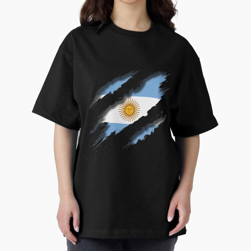 Argentina Tearing a New One Oversized T-Shirt Honor the Beautiful Game during FIFA World Cup 2026 for Fans of Cristiano Ronaldo and Argentina and Brazil, Bringing Football History, Final Match Energy, Crowd Noise and Once in a Lifetime Moments;