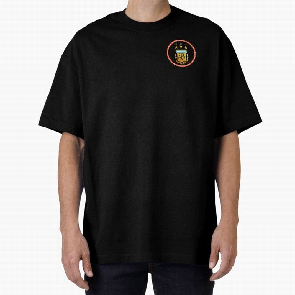 AFA ARGENTINA CHAMPION 2022 Oversized T-Shirt Bring Supporter Culture to Global Football Passion for FIFA World Cup 2026 Group Stage, Capturing Messi, Neymar and Mbappe, England, Game Day Rituals, Football Legends, Country Pride and the Road to the