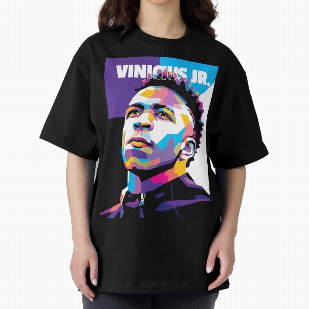 Vinicius Jr. in WPAP Style Essential T-Shirt Celebrate Classic Football Spirit in FIFA World Cup 2026 USA Canada Mexico Spirit, with Spain and Netherlands, Messi and Cristiano Ronaldo, Supporter Pride, Iconic Celebrations, Legendary Names and