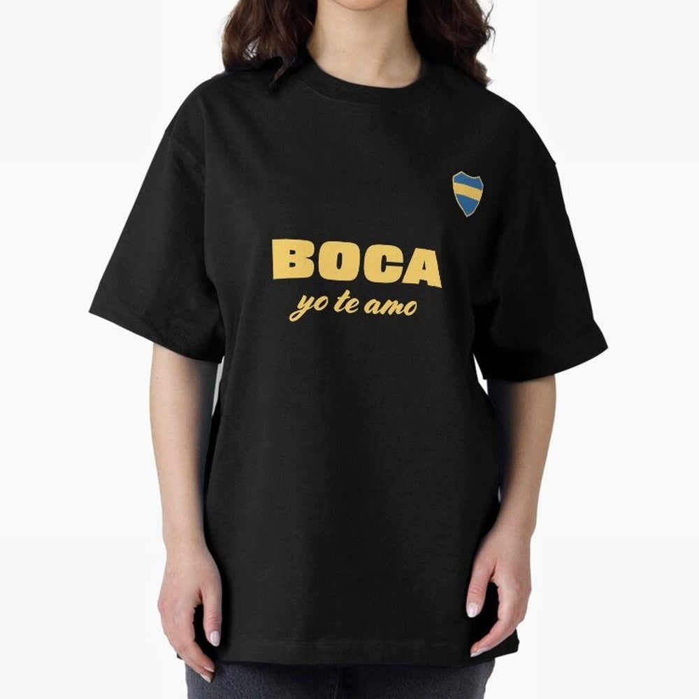 BOCA JUNIORS I LOVE YOU Fitted V-Neck T-Shirt Celebrate Golden Goal Energy in FIFA World Cup 2026 Group Stage for Fans of Cristiano Ronaldo, Haaland and CR7 and England, Bringing Match Day Excitement, Supporter Culture, Golden Goals and Global