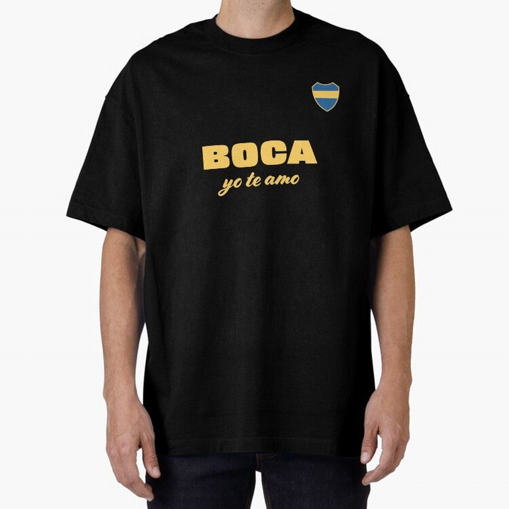 BOCA JUNIORS I LOVE YOU Fitted V-Neck T-Shirt Celebrate Golden Goal Energy in FIFA World Cup 2026 Group Stage for Fans of Cristiano Ronaldo, Haaland and CR7 and England, Bringing Match Day Excitement, Supporter Culture, Golden Goals and Global