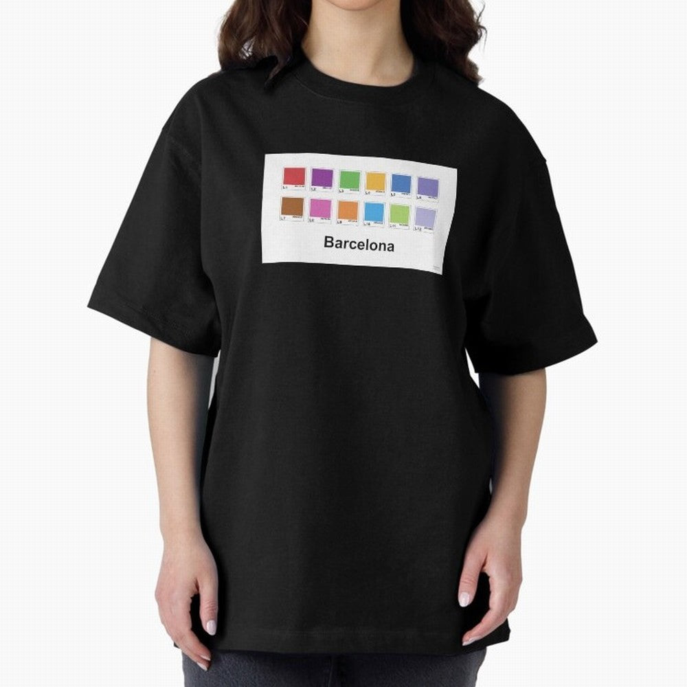 Barcelona Metro Colors Classic T-Shirt Fuel FIFA World Cup 2026 for Fans of Mbappe and Neymar and Spain and Netherlands, Bringing Championship Spirit, Famous Goals, Roaring Crowds and International Football Unity; Perfect for Fans, Collectors,